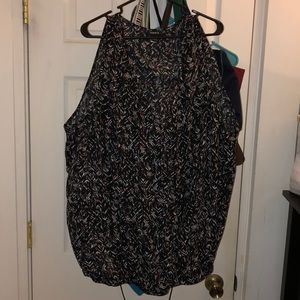 EUC torrid faux wrap shell